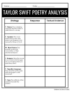 taylor swift poetry analysis